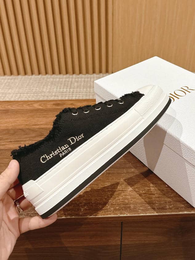 Dior Embroidered White Sneakers-1
